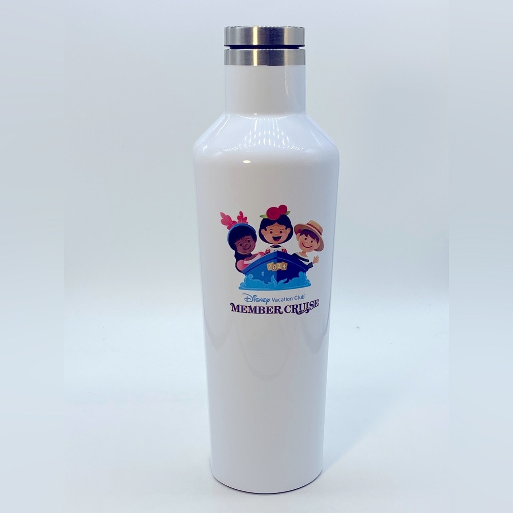 Disney Vacation Club Member Cruise White Corkcicle Canteen 16oz NWOT